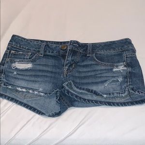Distressed Jean Shorts